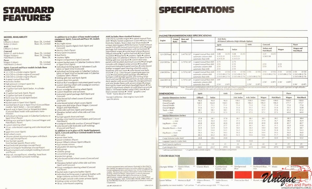 1979 AMC Full-Line Brochure Page 12